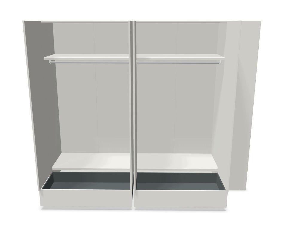 MODULAR PLUS Schrank Kombination Doppelschrank mit 2 Schubkästen und Anbauschrank rechts Müller Möbelwerkstätten