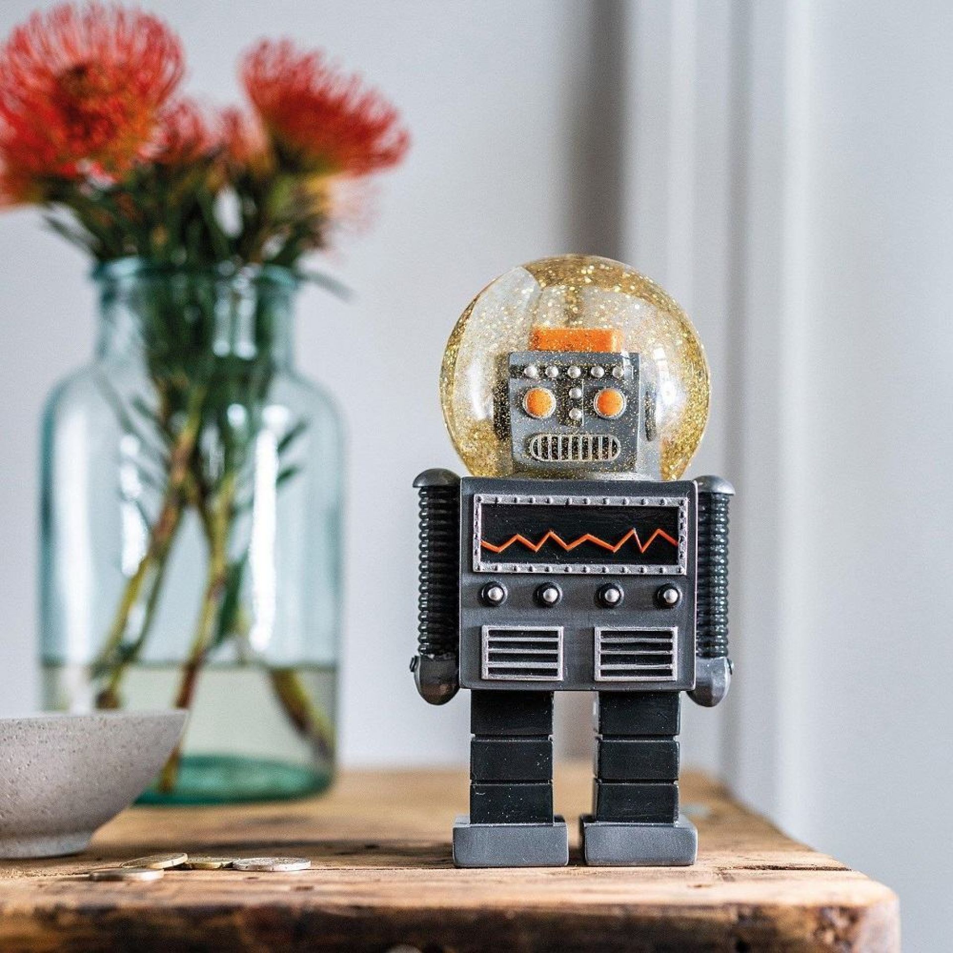 Summerglobe The Giant Robot Glitzerkugel Donkey EINZELSTÜCK