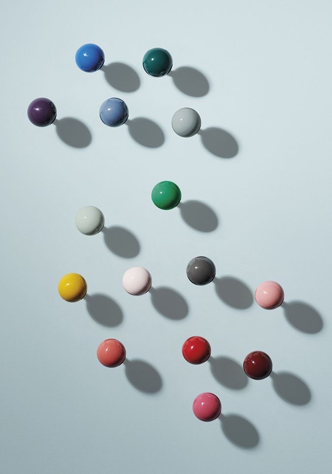 Dots Wandhaken 5-er Set Mix Farben Schönbuch Jodhpur