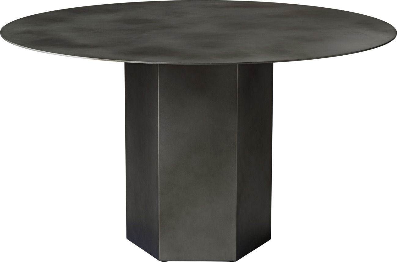 Epic Esstisch rund Misty Gray Stahl Gubi