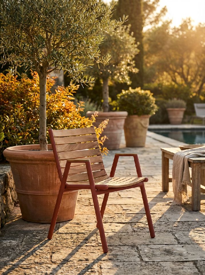 Pilotis Sessel mit Armlehnen Teak Outdoor Fermob