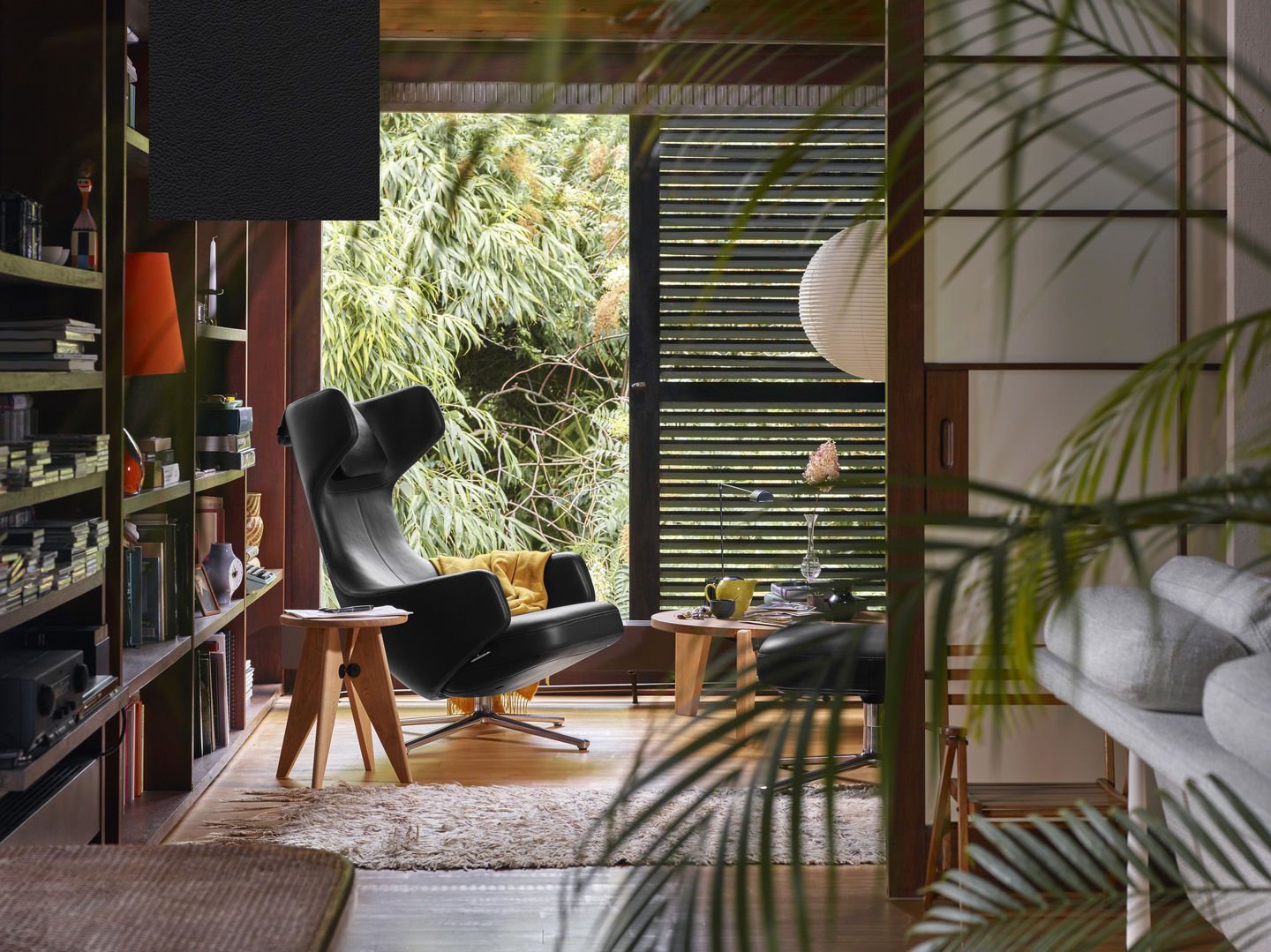 Grand Repos Sessel & Ottoman Vorzugskombination Vitra Cosy Kieselstein 40 cm