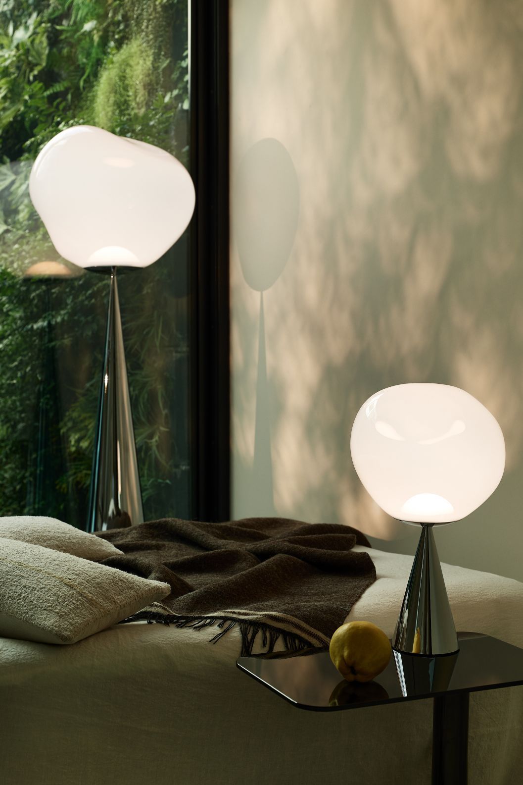 Melt Cone Fat Stehleuchte Silber - Opal Tom Dixon