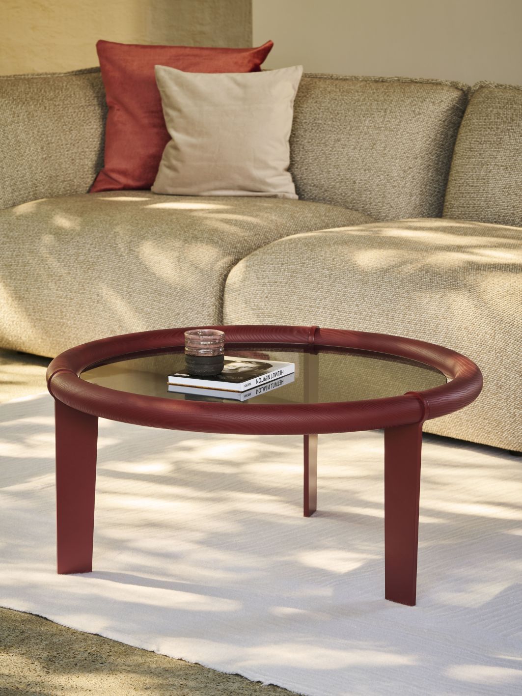 Boia Couchtisch rot Favius