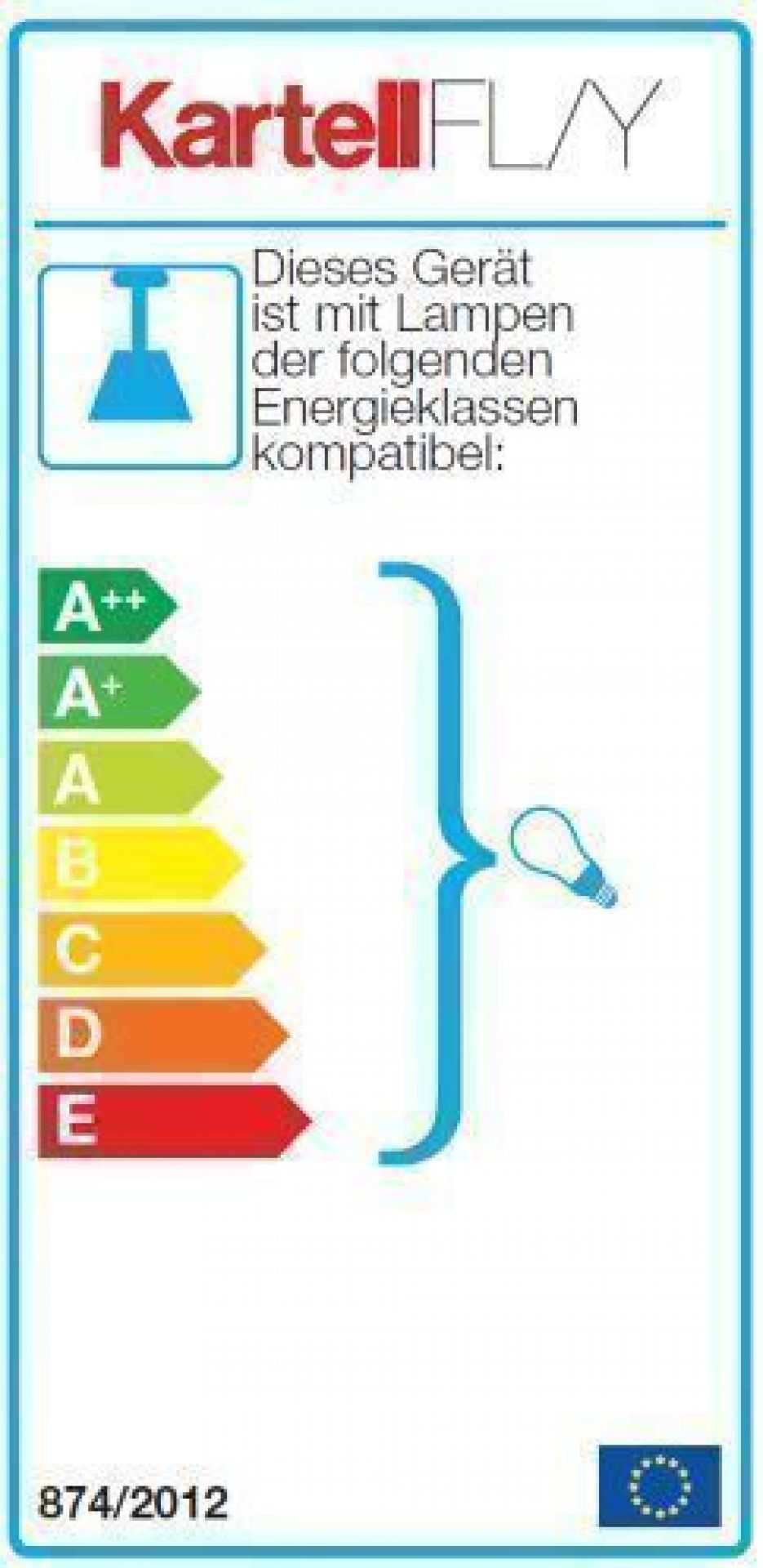 Fly FL/Y Pendelleuchte Metallic Kartell-kupfer