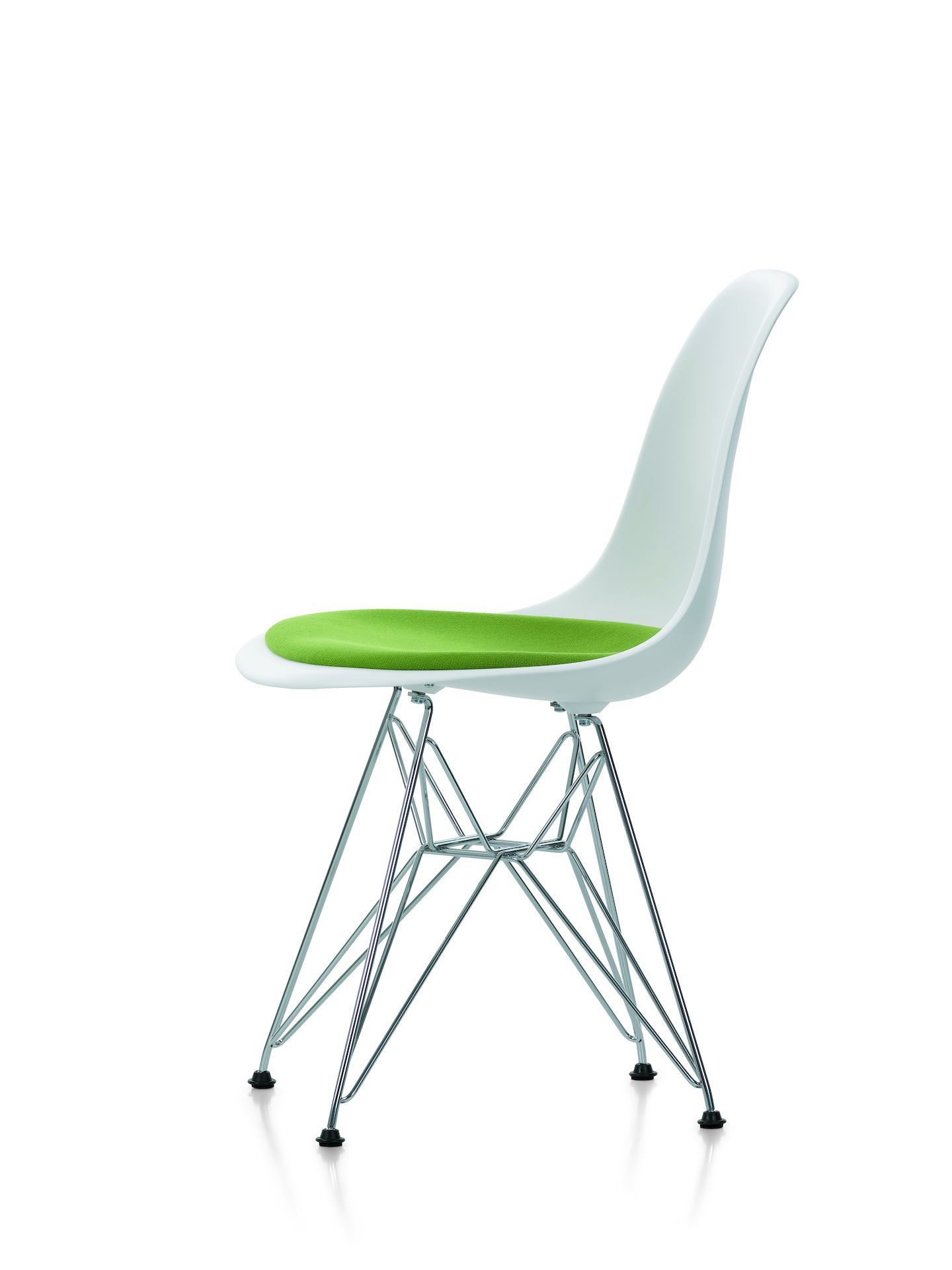 Eames Plastic Side Chair DSR Stuhl mit Sitzpolster Vitra