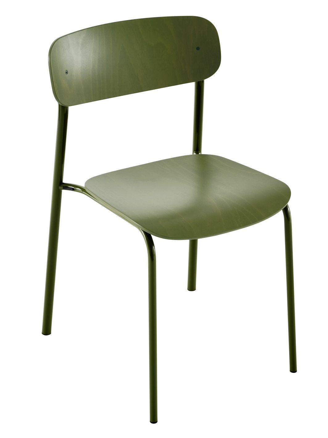 S 243 / S243 Stahlrohr Stuhl OLIVGRÜN Thonet EINZELSTÜCK