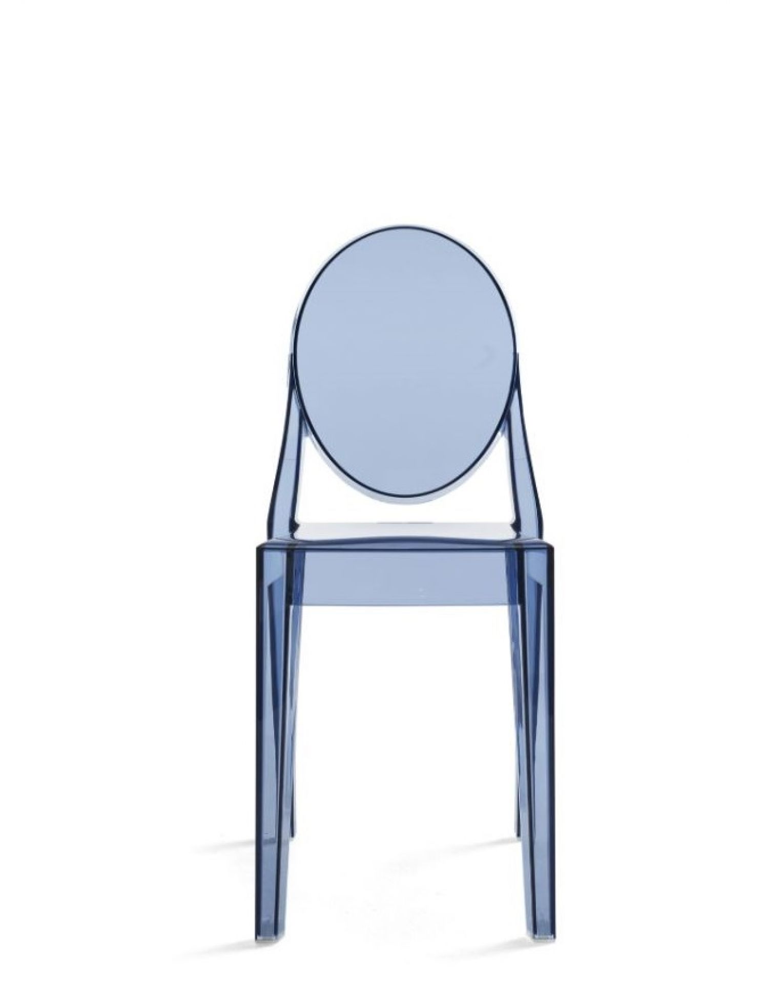 Victoria Ghost Stuhl 2-er Set Kartell Transparent Staubblau