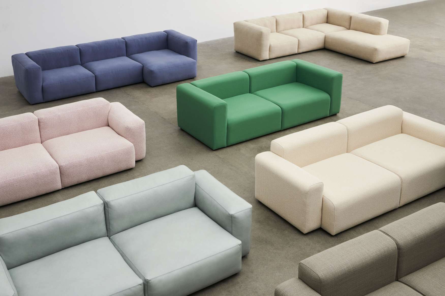 Mags Sofa 2,5-Sitzer Combination 1 Low Armrest Hay