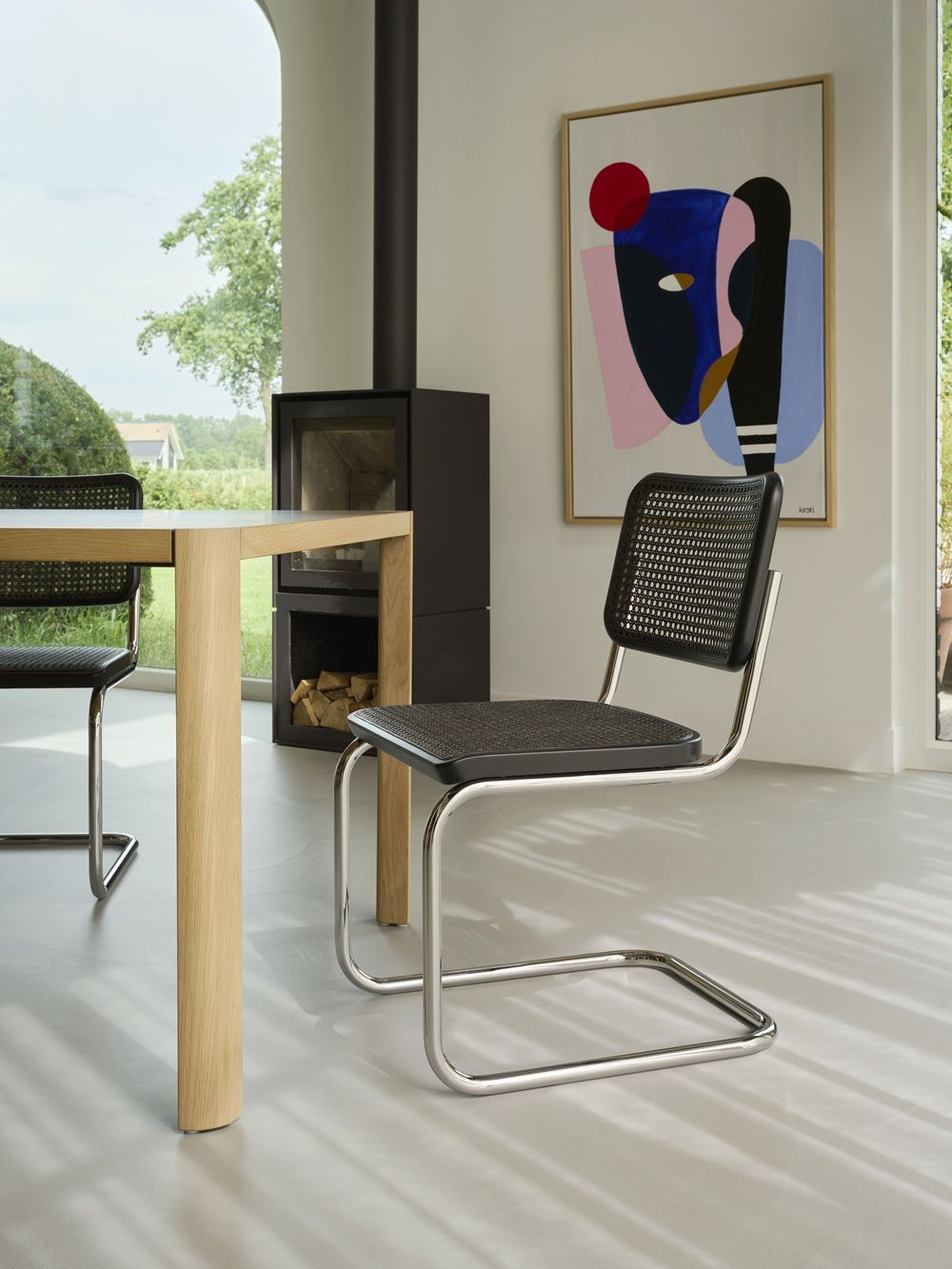 JS. Thonet by Jil Sander S 32 V / S32V Freischwinger Thonet
