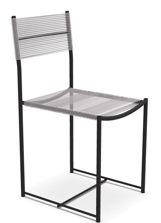 Spaghetti Chair 101 Stuhl SCHWAZ / PVC TRANSLUCENT FARBLOS Alias EINZELSTÜCK