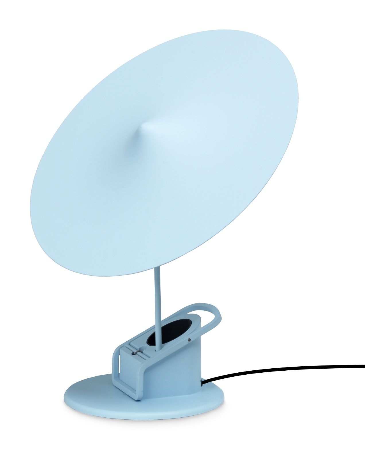 w153 ële Klemmleuchte von wästberg in Hellblau: Moderne Leseleuchte mit Schirm und praktischer Klemmfunktion.