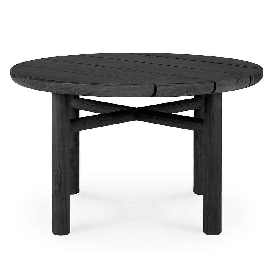 Quatro Outdoor Beistelltisch Teak schwarz lackiert Ethnicraft