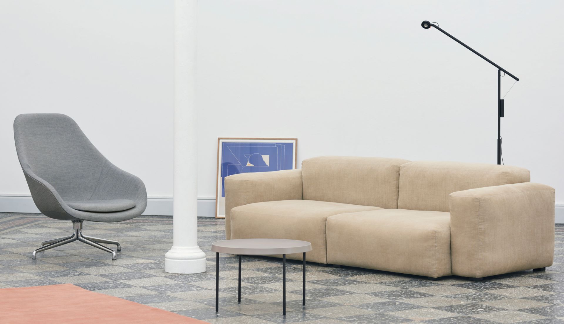 About a Lounge AAL 91 / AAL91 High Drehsessel Hay
