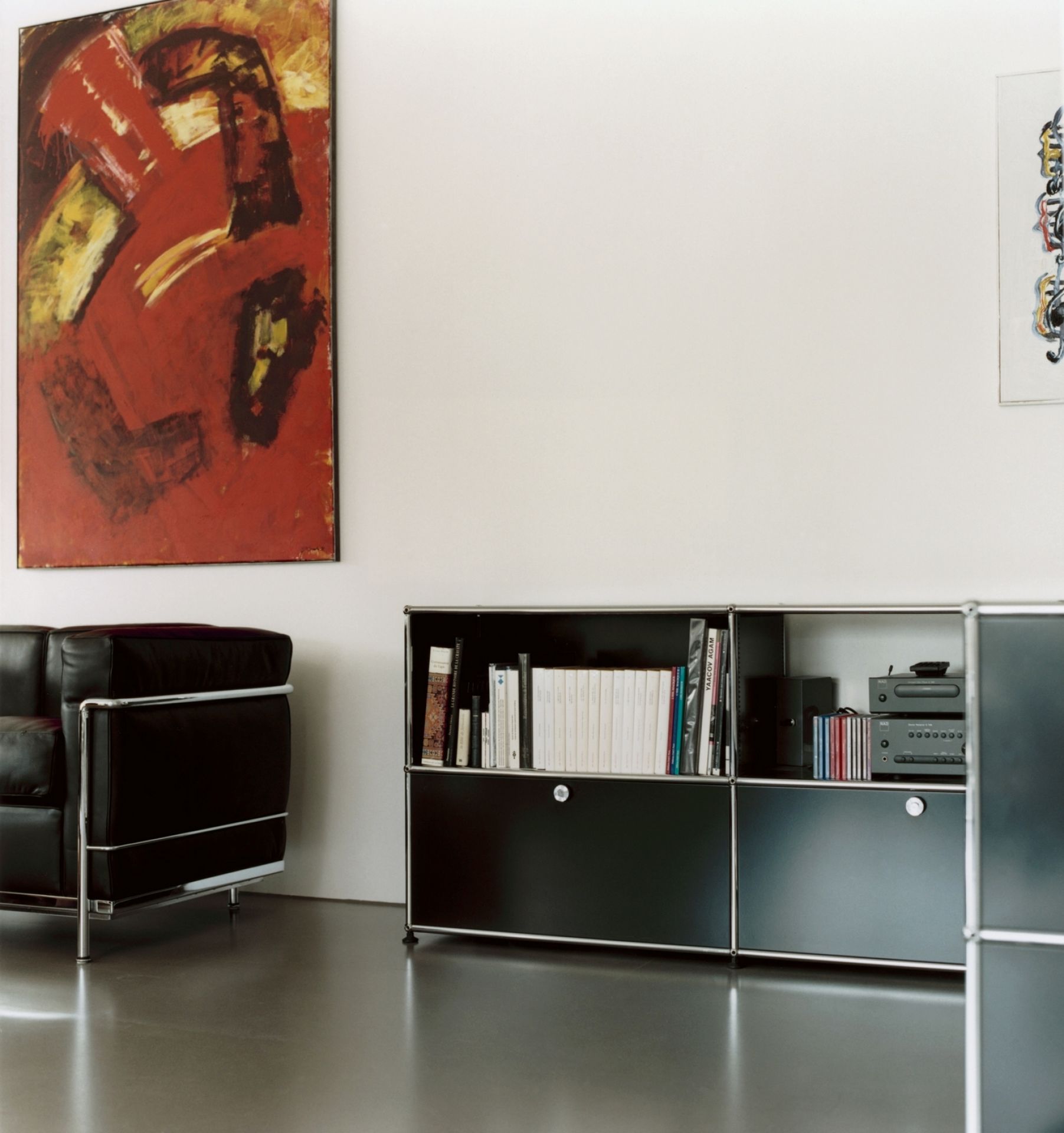 USM Haller Sideboard Schubladen reinweiß