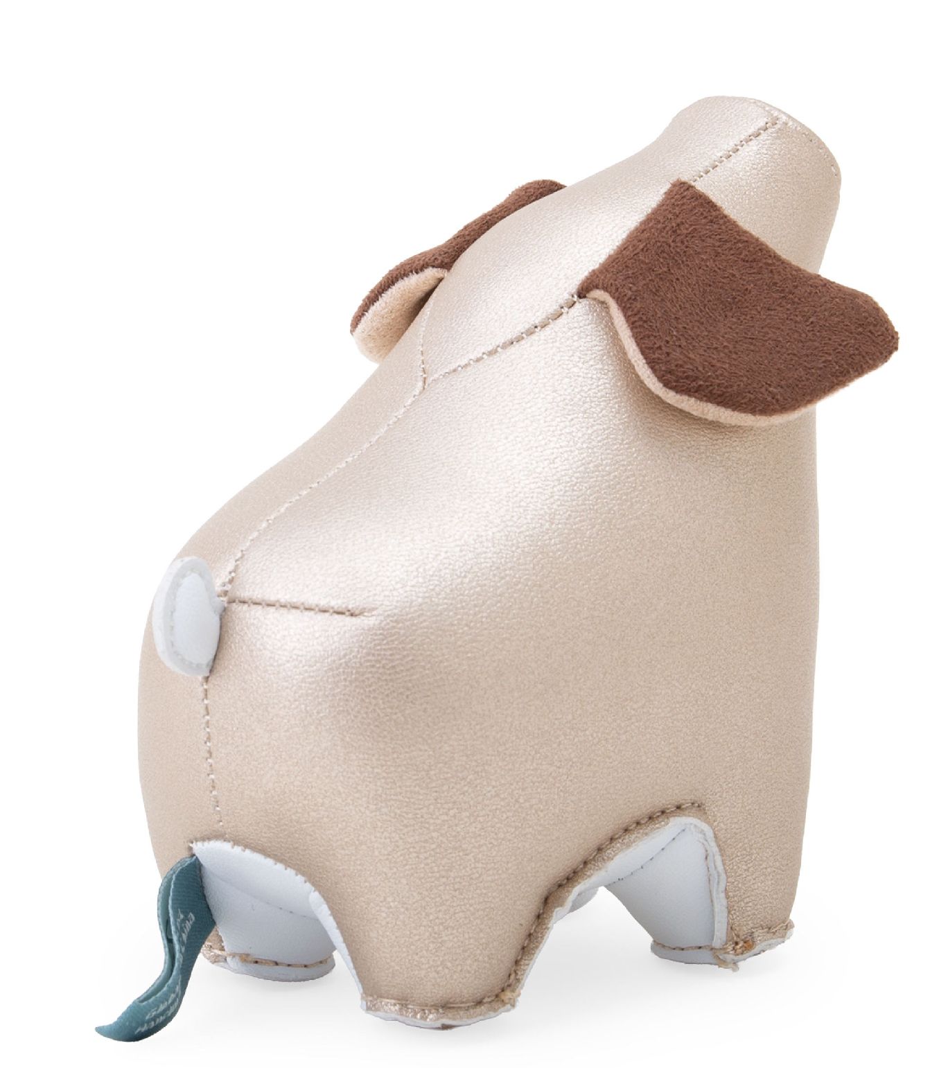 Buchstütze Schwein Piya Pearl Gold / Weiß Züny
