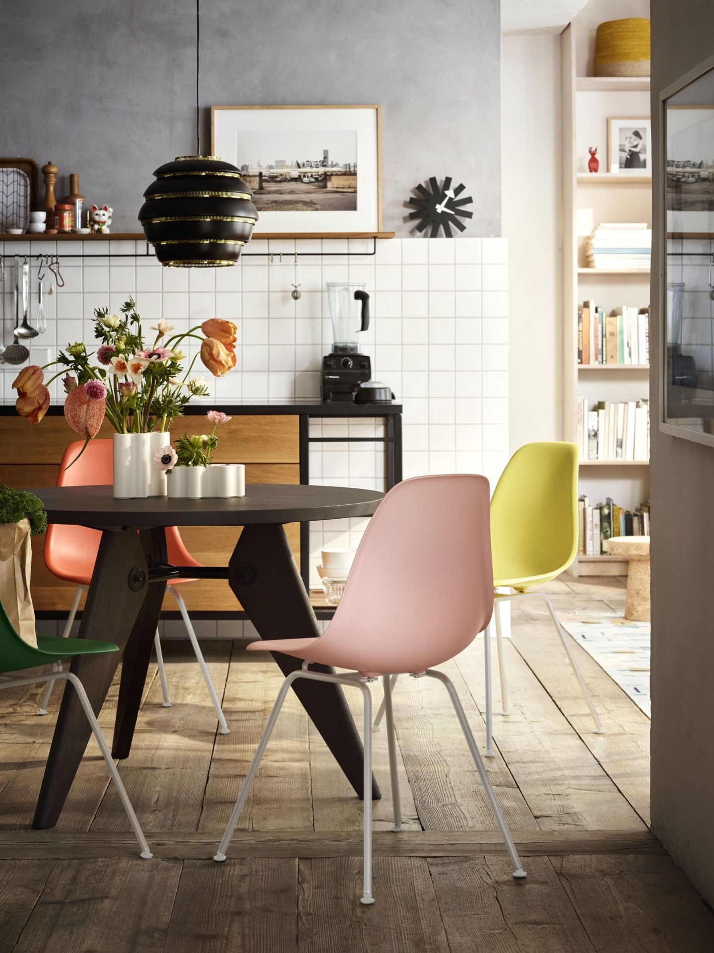 Eames Fiberglass Chair DSX Stuhl mit Sitzpolster Vitra