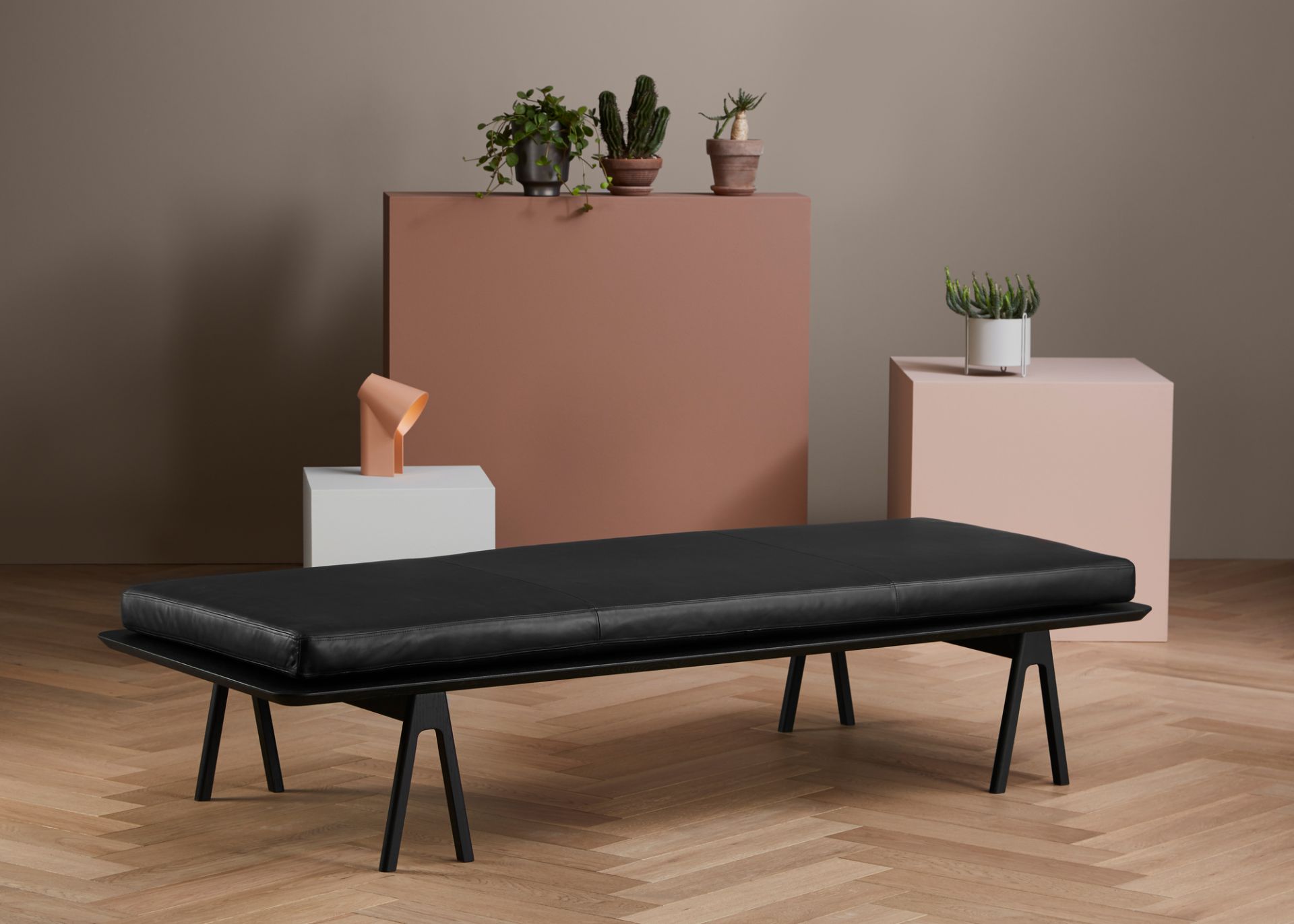 Level Daybed Liege Weiß/Schwarz Woud