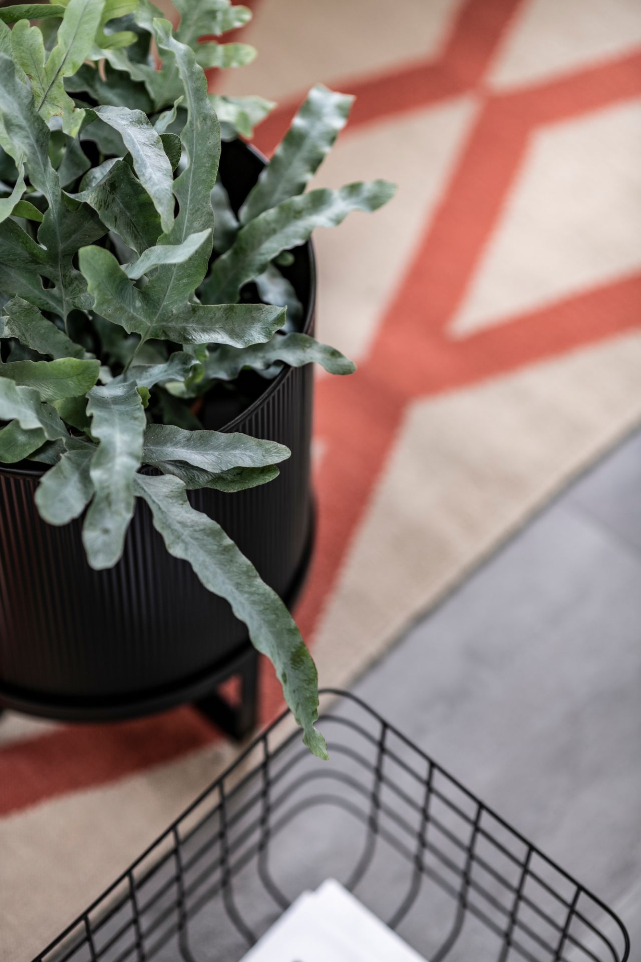 Bau Pot Blumentopf Groß Ferm Living Schwarz
