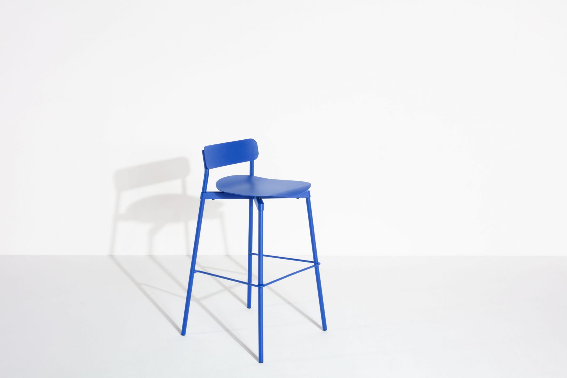 Fromme Barstool Barhocker H 75 cm Petite Friture Blau