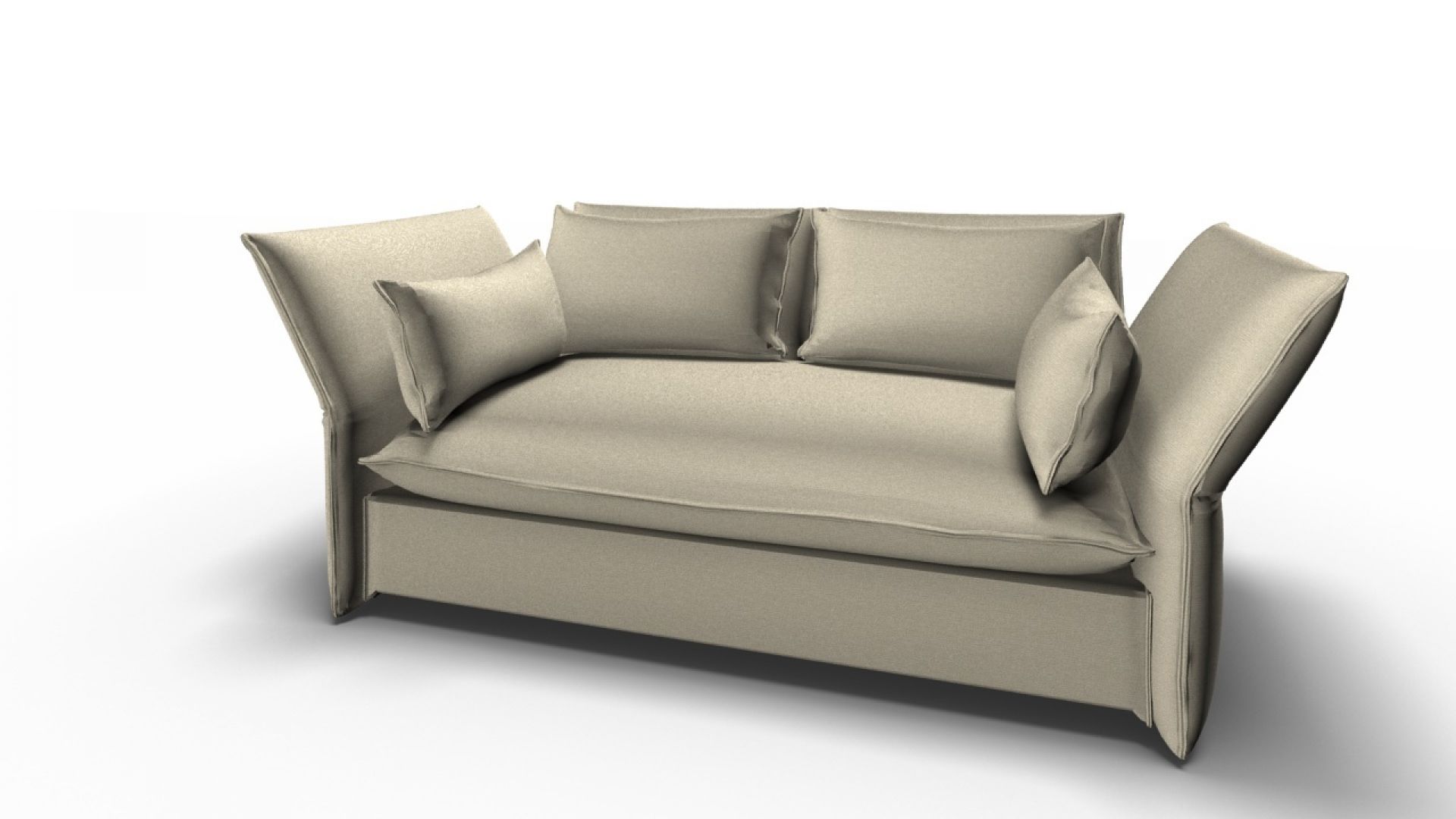 Mariposa 2-Sitzer Sofa Creme Vitra
