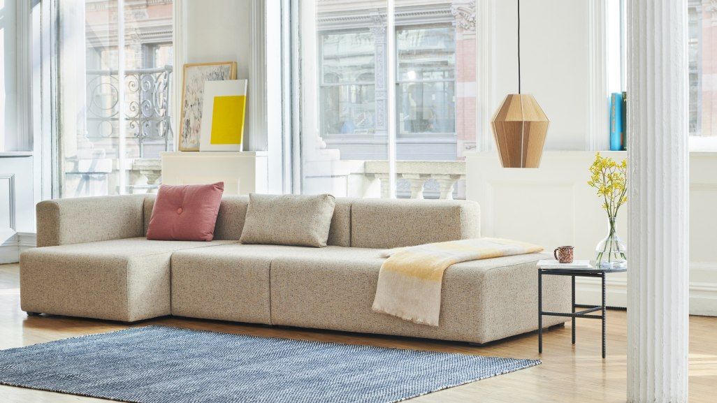 Mags Sofa 3-Sitzer Combination 4 mit Armlehne links Hay  