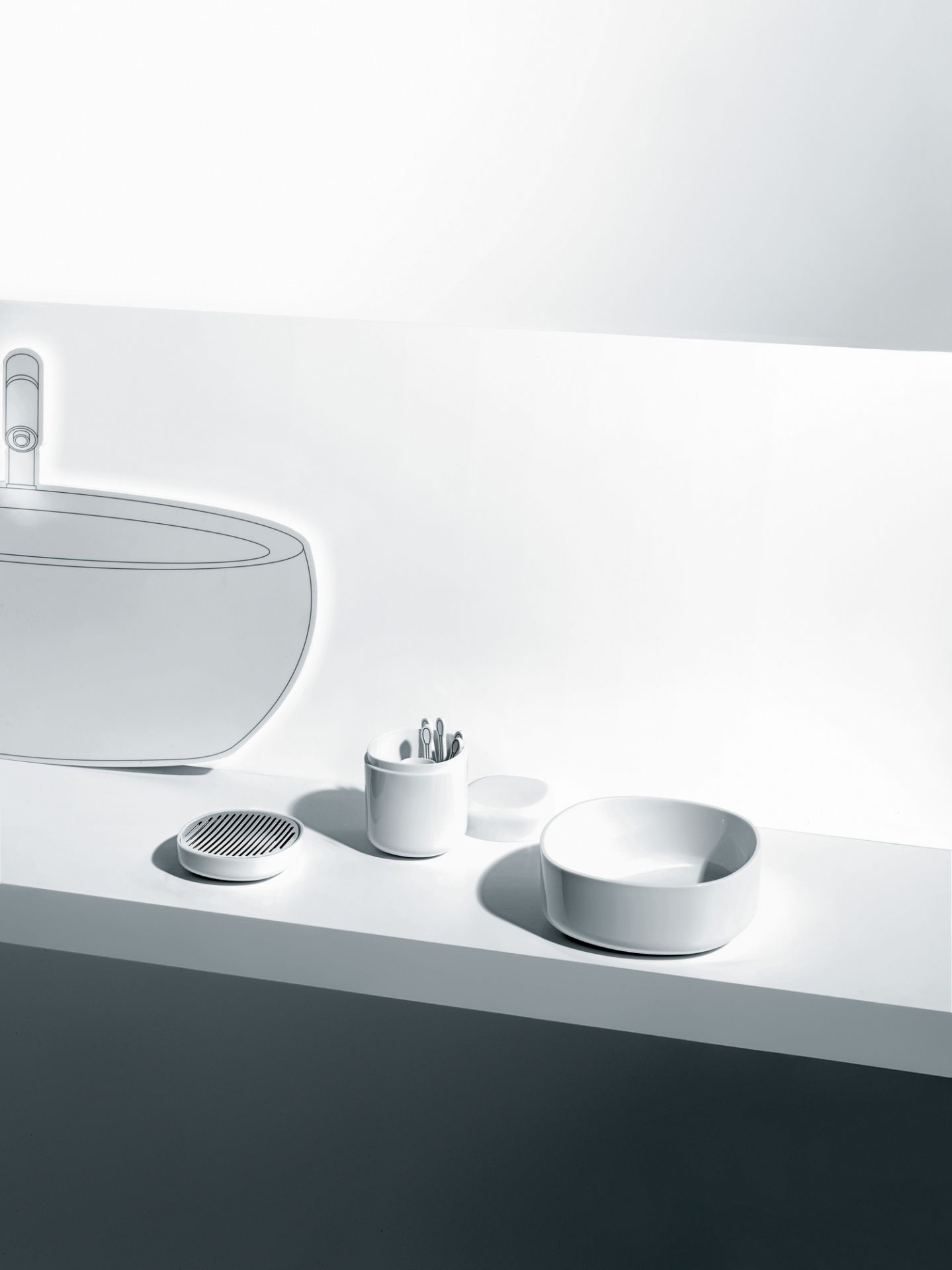 Birillo Seifenschale PL04 W Alessi