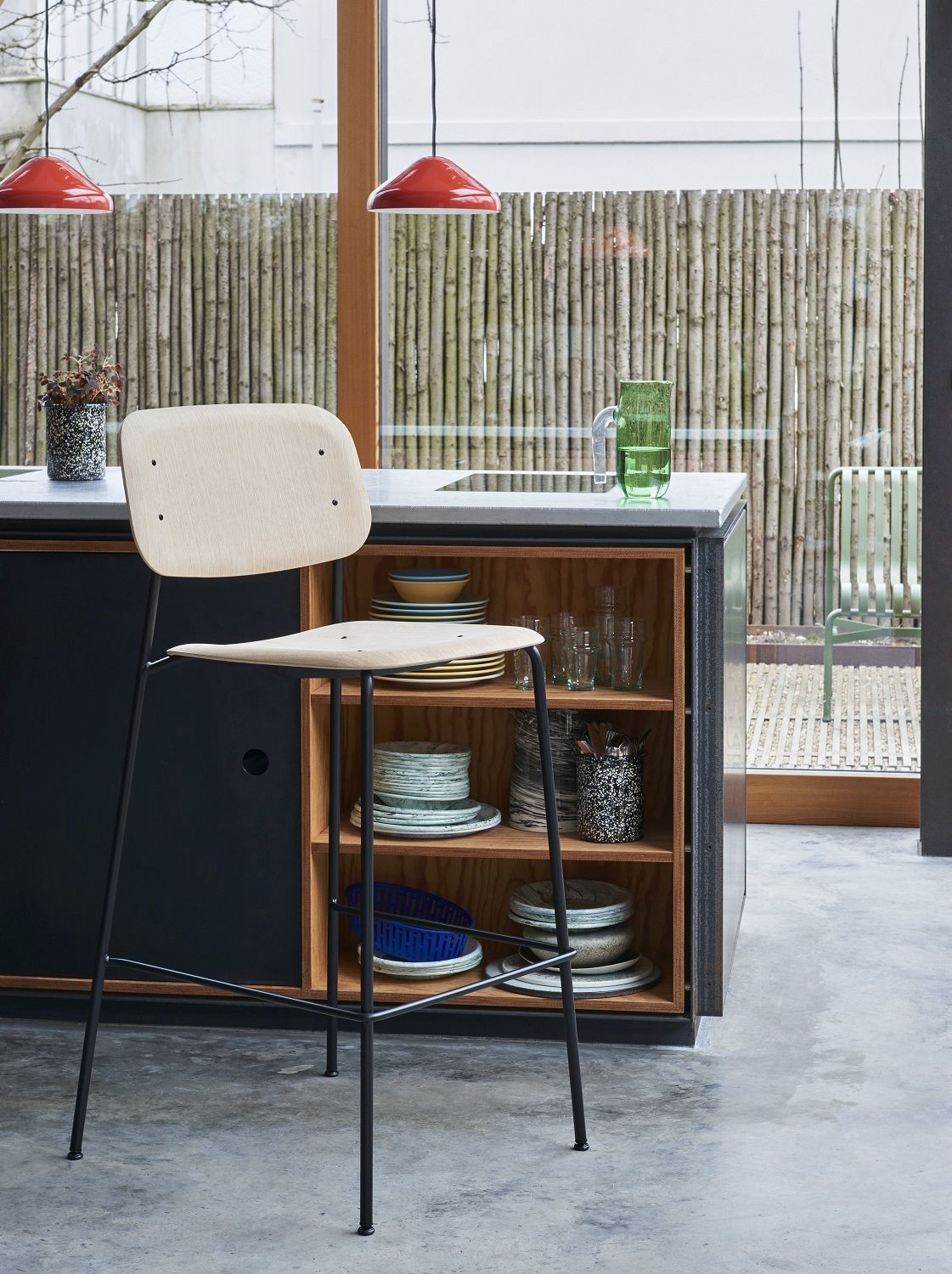 Soft Edge 90 Bar Stool Low / High Barhocker Hay