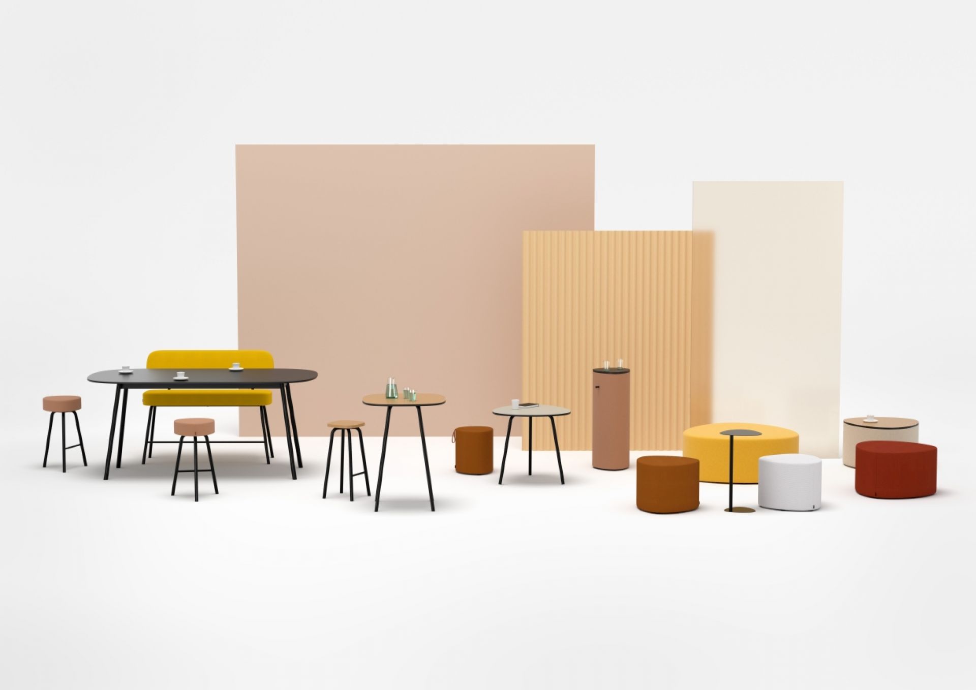 Pully Island Sitzelement Hocker Cascando