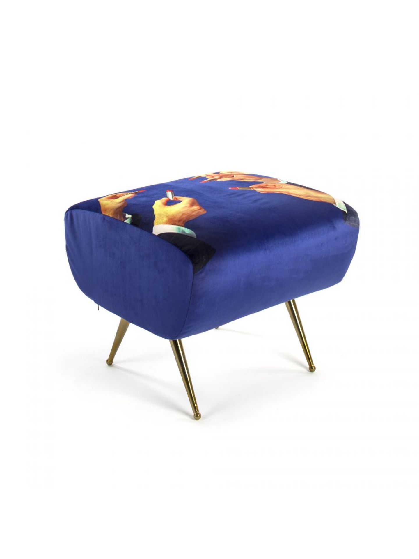 Toiletpaper Pouf Hocker Lipsticks Seletti