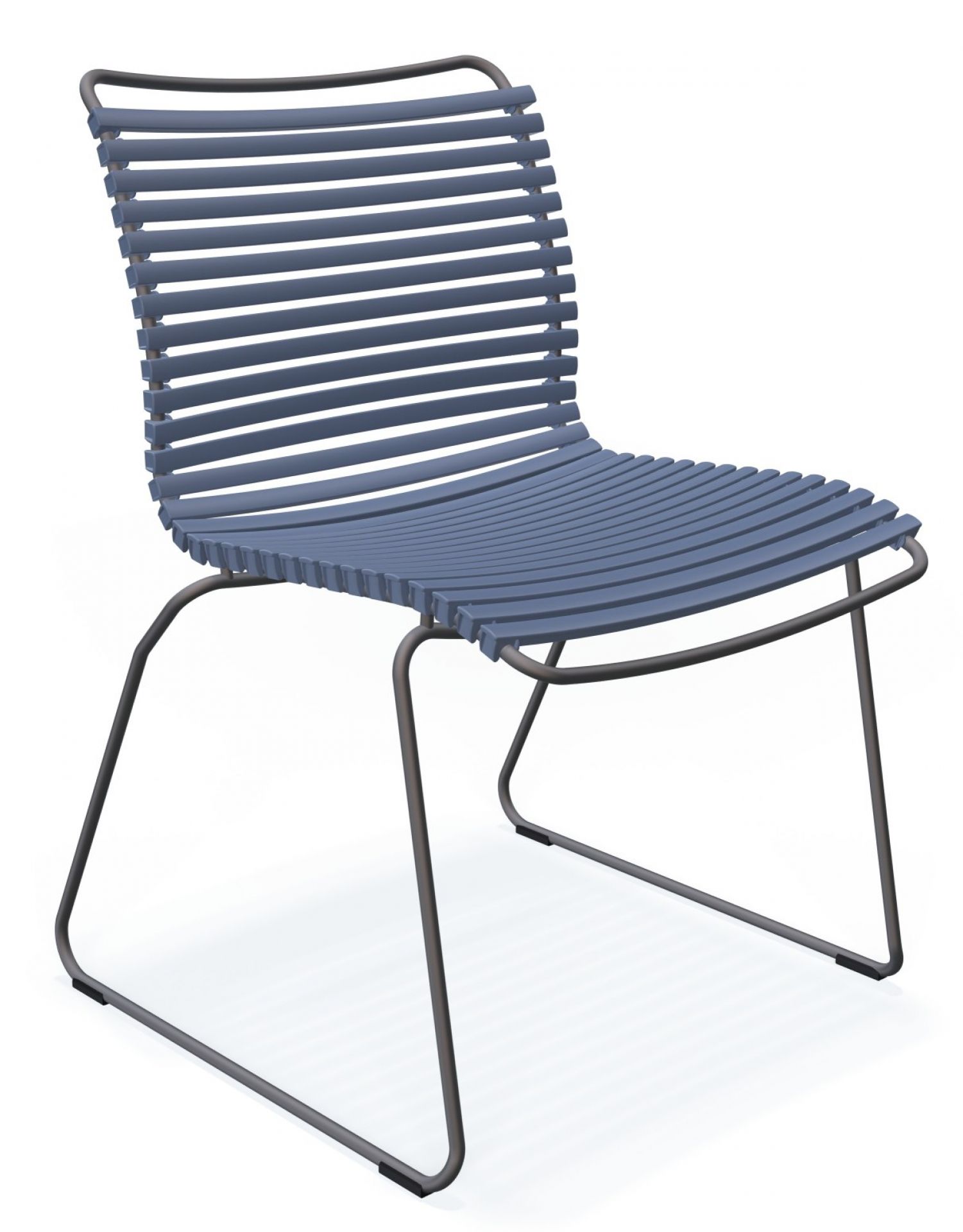 Click Dining Stuhl ohne Armlehne Outdoor Houe Schwarz