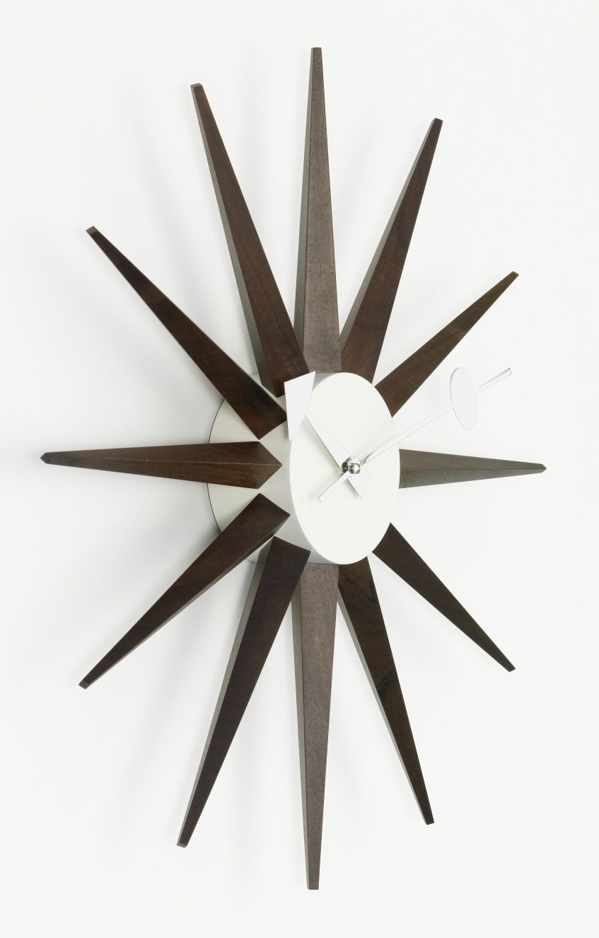 Sunburst Clock Wanduhr - Nussbaum Vitra