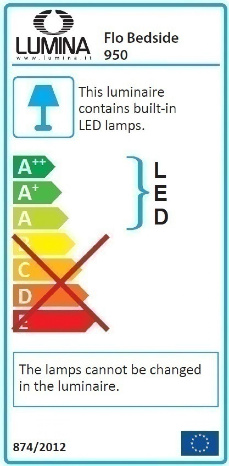 Flo Bedside Nachttischleuchte Lumina