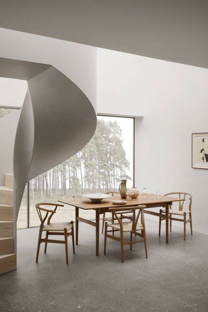 Dining Set 2 CH327 B 248 cm + 6x CH24 Chair Teak Carl Hansen & Søn 