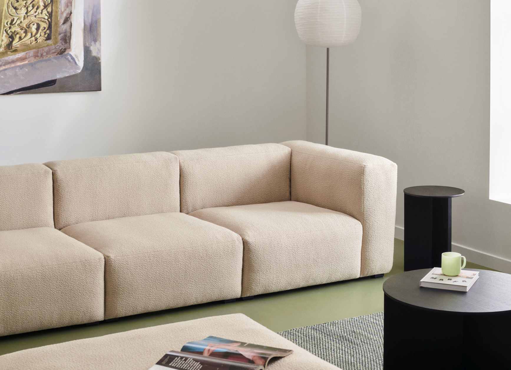 Mags Soft Sofa Low armrest 3-Sitzer Combination 1 Hay