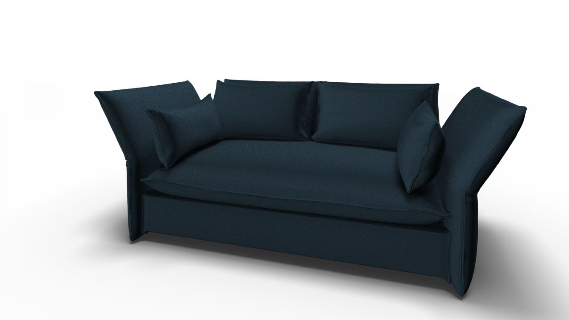 Mariposa 2-Sitzer Sofa Teakbraun Vitra