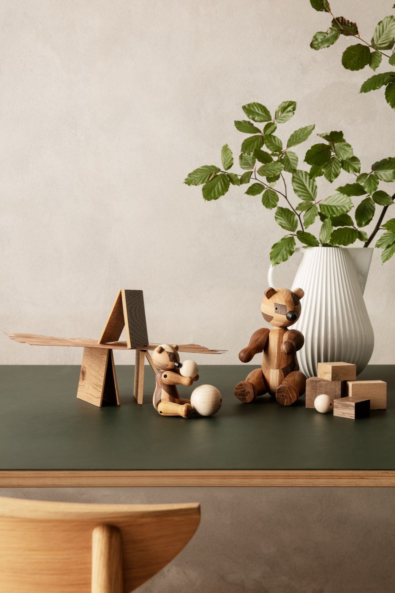  Anniversary Little Bear Bär Holzfigur Kay Bojesen EINZELSTÜCK