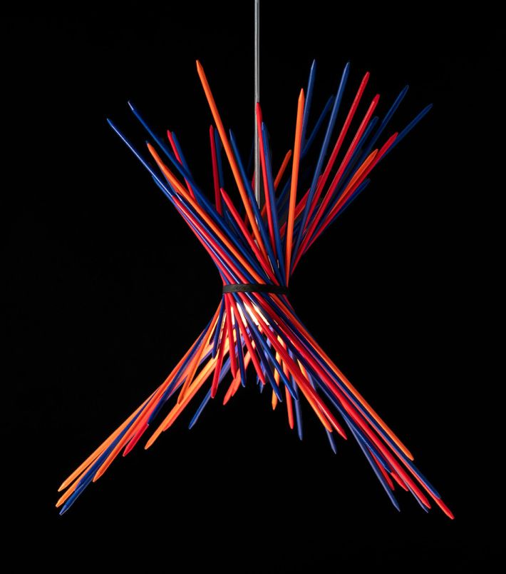 Pic-A-Stic Pendelleuchte Blau-leuchtrot-leuchtorange Ingo Maurer